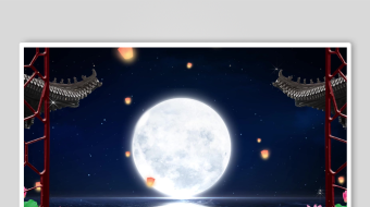 孔明灯背景视频素材-众图网