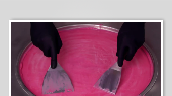 炒酸奶冰淇淋视频素材-众图网