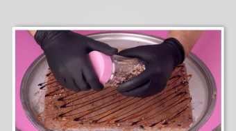 炒酸奶冰淇淋视频素材-众图网