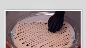 炒酸奶冰淇淋视频素材-众图网