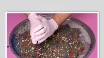 炒酸奶冰淇淋视频素材-众图网