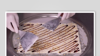 炒酸奶冰淇淋视频素材-众图网