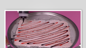 炒酸奶冰淇淋视频素材-众图网