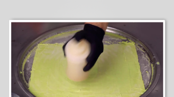 炒酸奶冰淇淋视频素材-众图网