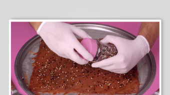 炒酸奶冰淇淋视频素材-众图网