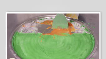 炒酸奶冰淇淋视频素材-众图网