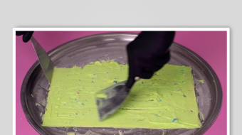 炒酸奶冰淇淋视频素材-众图网