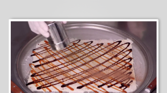 炒酸奶冰淇淋视频素材-众图网