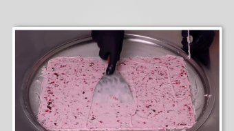 炒酸奶冰淇淋视频素材-众图网