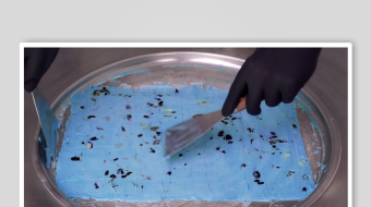 炒酸奶冰淇淋视频素材-众图网