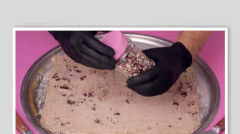 炒酸奶冰淇淋视频素材-众图网