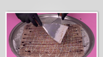 炒酸奶冰淇淋视频素材-众图网