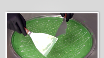 炒酸奶冰淇淋视频素材-众图网