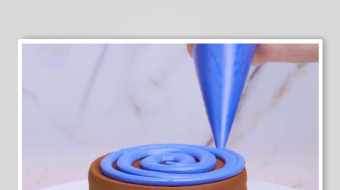 蛋糕裱花视频素材-众图网