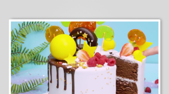 蛋糕裱花视频素材-众图网