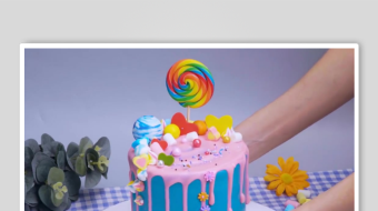 蛋糕裱花视频素材-众图网