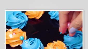 蛋糕裱花视频素材-众图网