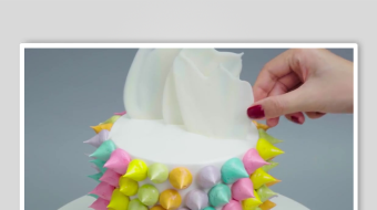 蛋糕裱花视频素材-众图网