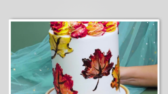 蛋糕裱花视频素材-众图网