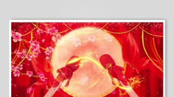 中式婚礼喜庆场景布置-众图网