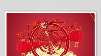 新年喜庆春节灯笼福字-众图网