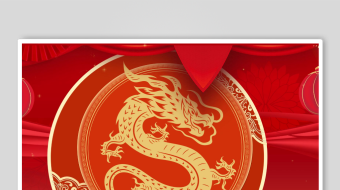 中式龙纹装饰喜庆氛围浓-众图网
