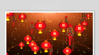 喜庆红灯笼与金元宝场景-众图网