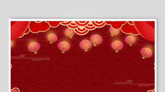 中式红色喜庆节日背景图-众图网