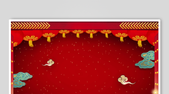 中式喜庆红色舞台背景图-众图网