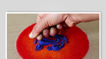 地画手工沙背景素材-众图网