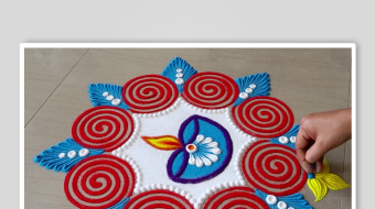 地画手工沙背景素材-众图网