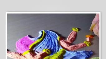 地画手工沙背景素材-众图网