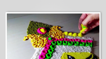 地画手工沙背景素材-众图网