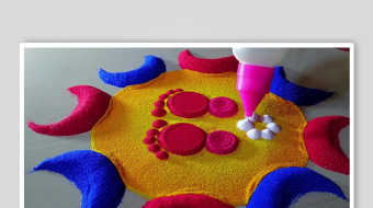 地画手工沙背景素材-众图网