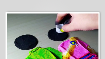 地画手工沙背景素材-众图网