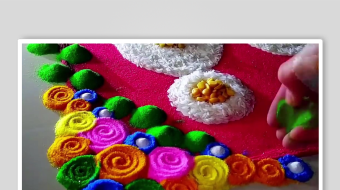 地画手工沙背景素材-众图网