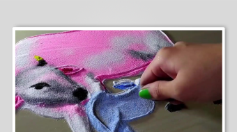 地画手工沙背景素材-众图网