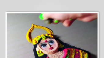 地画手工沙背景素材-众图网