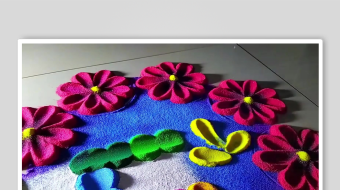 地画手工沙背景素材-众图网