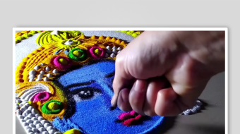 地画手工沙背景素材-众图网