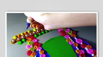 地画手工沙背景素材-众图网