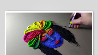 地画手工沙背景素材-众图网