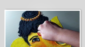 地画手工沙背景素材-众图网