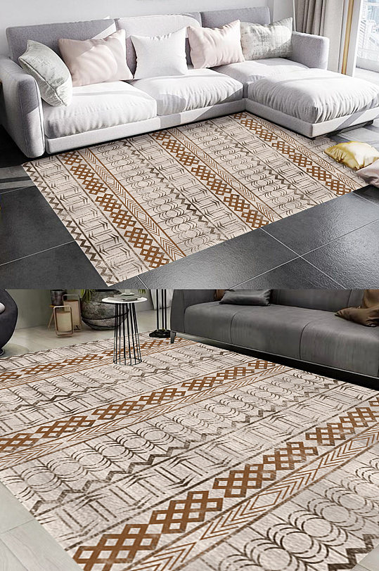 摩洛哥风格花纹地毯图案-众图网