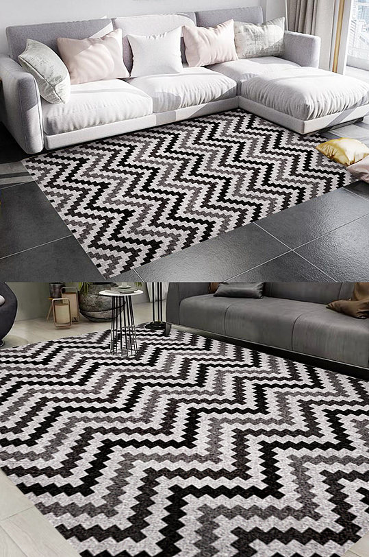 北欧摩洛哥风格地毯图案-众图网