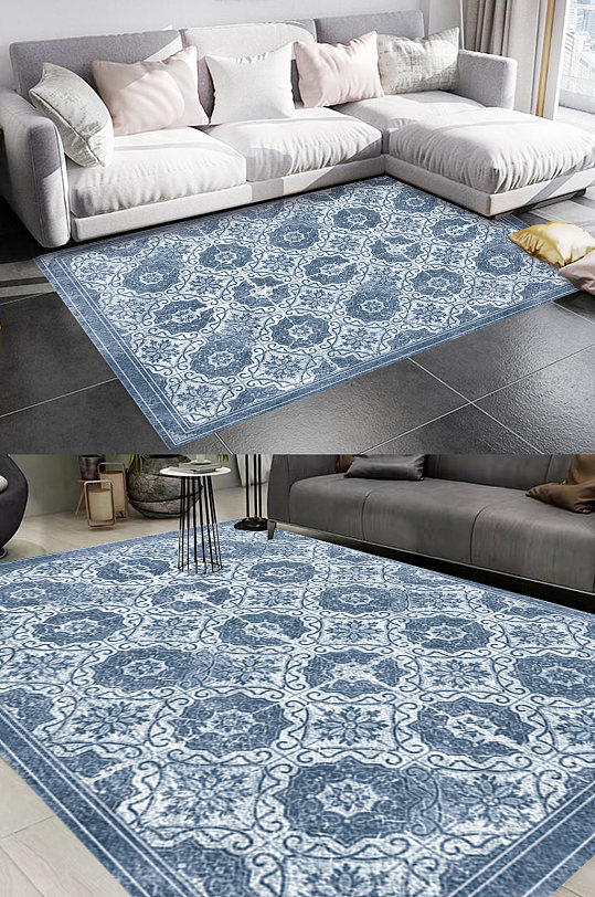 纹理印花图案风格地毯图案-众图网