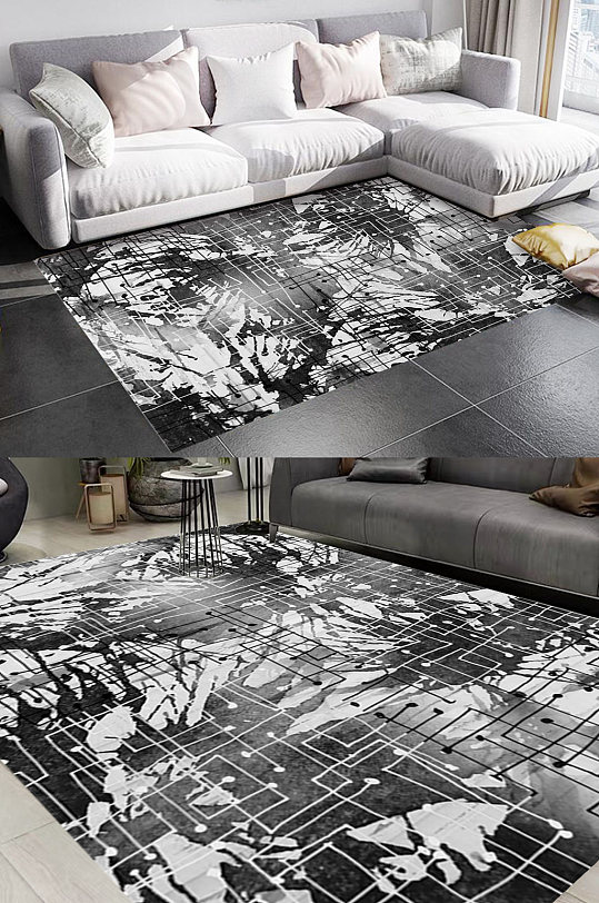 现代土耳其风格地毯图案-众图网