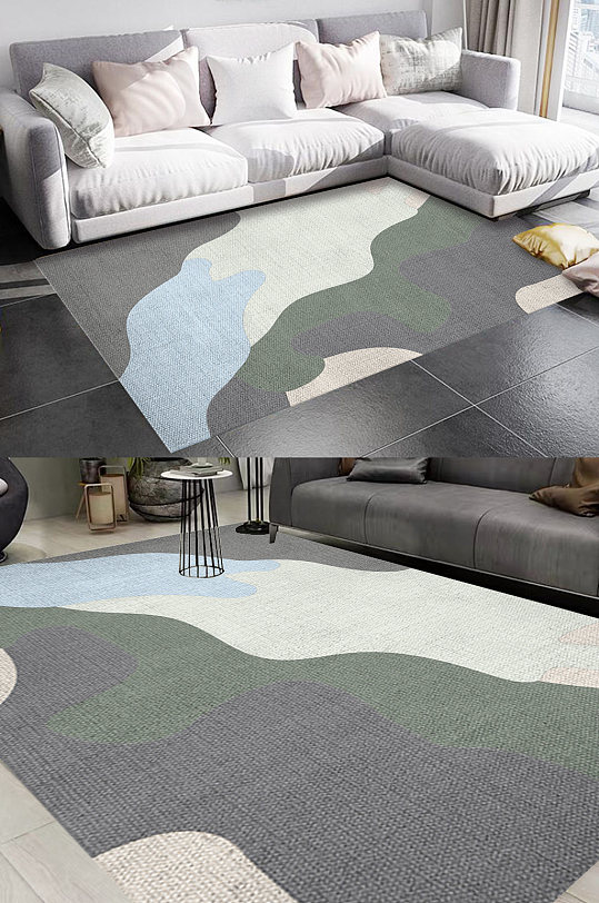 迷彩布纹纹理风格地毯图-众图网