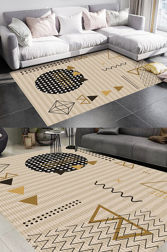 卡通儿童房风格地毯图案-众图网