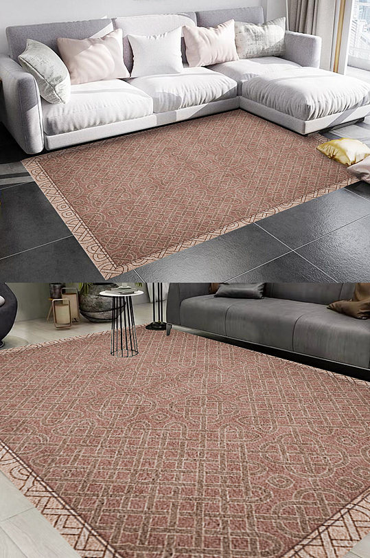 波西米亚风格地毯图案-众图网